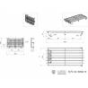 Cabin protection grille for excavators LESU PC360 and ET30H