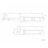 Vérin hydraulique Ø12mm course 50mm LESU - LESU YZ-1204-50