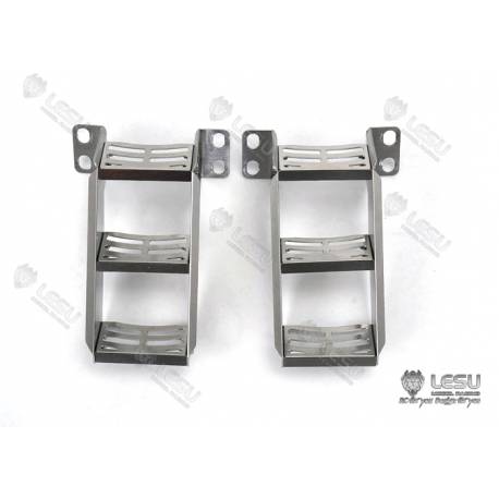 2 Échelles en inox pour le Volvo FH16 grumier Tamiya 1/14 - LESU G-6233