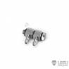 1 M3 bent hydraulic connection for hose Ø2.5/4mm