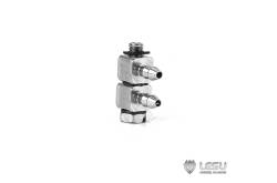 1 M3 bent hydraulic connection for hose Ø2.5/4mm