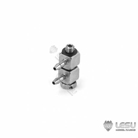 1 M3 bent hydraulic connection for hose Ø2.5/4mm