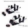 Rear Axle Suspension System with dummy air bellows for 1/14 RC Trucks
LESU X-8023-A