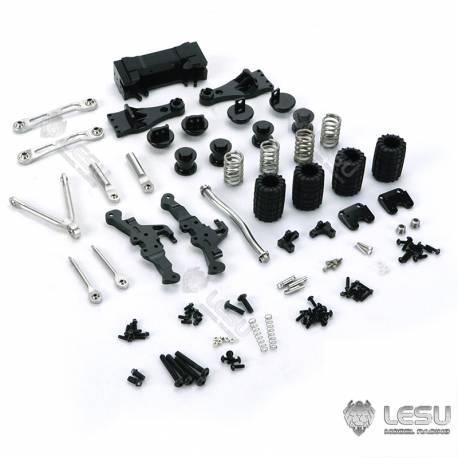 Rear Axle Suspension System with dummy air bellows for 1/14 RC Trucks
LESU X-8023-A