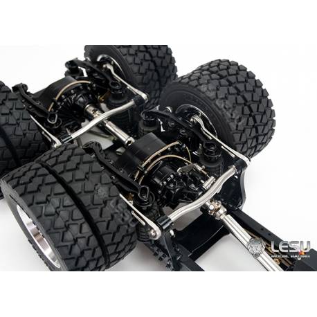 Système de suspension pour essieu moteur avec boudins pneumatiques - LESU X-8023-A