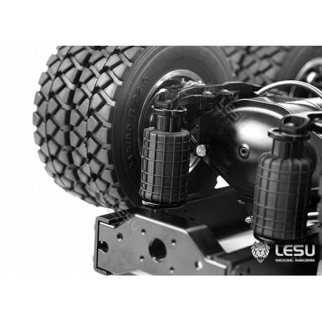 Système de suspension pour essieu moteur avec boudins pneumatiques - LESU X-8023-B