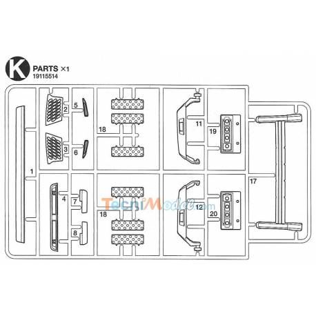 Tamiya K Parts for Volvo FH16 Tow Truck - TAMIYA 9115514
