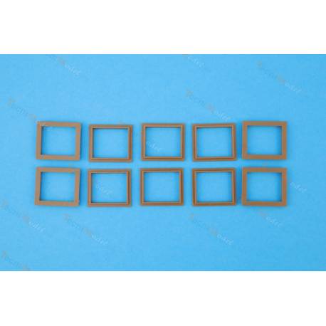 10 Encadrements 20x23mm en plastique - Billing-Boats 04-BF-0177 / BF-0177