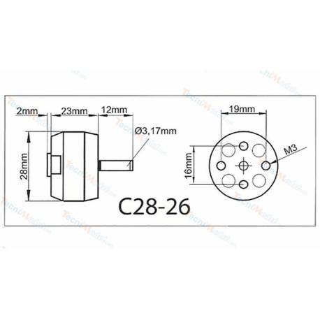 Moteur Brushless ROXXY Outrunner C28-26-1900kV