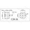 Moteur Brushless ROXXY Outrunner C28-26-1900kV