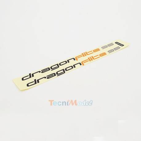 Planche d'adhésifs de décoration pour voilier DF95 Dragon Flite - JOYSWAY 881140