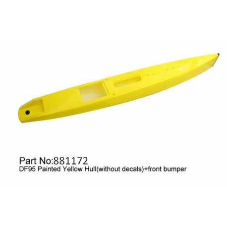 Coque Jaune sans décoration avec protection de proue pour DF95