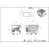 Caisson à batterie et réservoirs d'air pour Volvo FE / VM LESU 1/14 - LESU G-6266