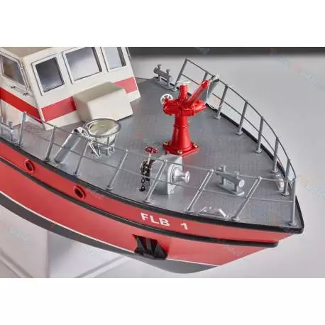 Pack Bateau de pompiers FLB-1 + kit d'accastillage + pont détaillé