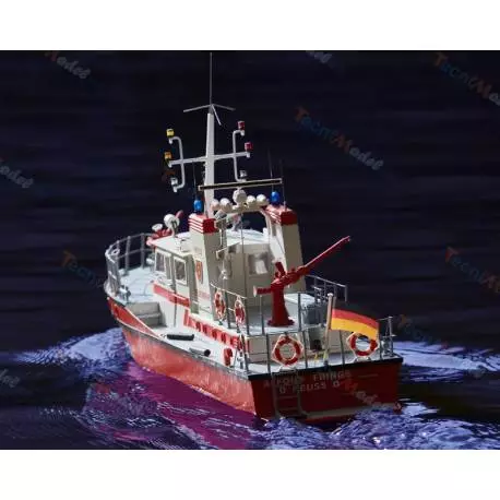 Pack Bateau de pompiers FLB-1 + kit d'accastillage + pont détaillé