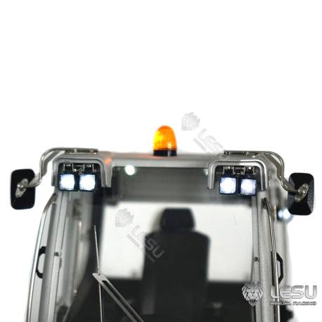 Chargeur sur chenilles Aoue LR636 avec ripper et godet 4 en 1 1/14 LESU - Réf : BA-B0014