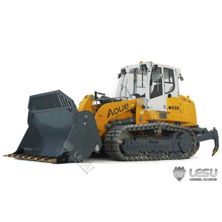 Chargeur sur chenilles Aoue LR636 avec ripper et godet 4 en 1 1/14 LESU - Réf : BA-B0014