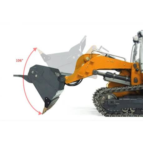 Aoue LR636 tracked loader 1/14 kit with ripper and bucket 4 in 1 by LESU