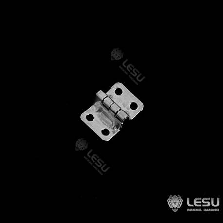 Pair of 11x8mm stainless steel miniature angled hinges - Lesu AN-0014