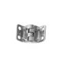 Pair of 11x8mm stainless steel miniature angled hinges - Lesu AN-0014