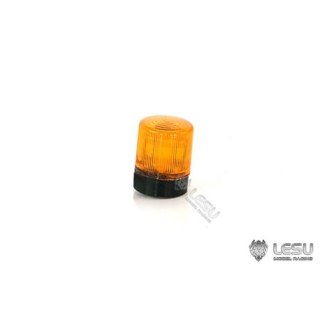 2 Gyrophares oranges Ø11.5mm à embase filetée - Cabochon à sommet plat - Lesu S-1263-A