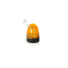 2 Gyrophares oranges Ø11.5mm à embase filetée - Cabochon à sommet arrondi - Lesu S-1263-B