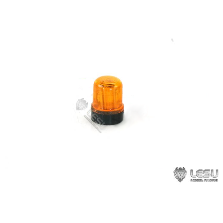 2 Gyrophares oranges LESU Ø11.5mm à embase filetée - Cabochon à sommet bombé - Lesu S-1263-C