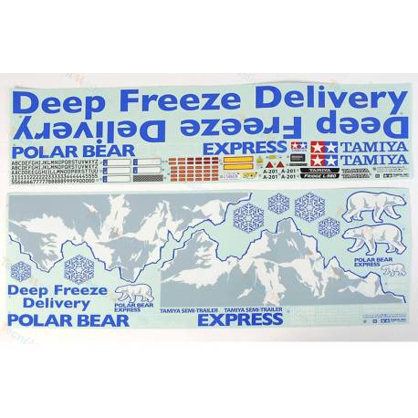 Frigo trailer stickers Tamiya