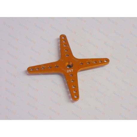 1 Palonnier en croix 60mm en aluminium pour servo 25T - T2M T422568