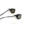 Pair of 9x9mm square spotlights 7.2-12v 1/14 scale with SMD led and articulated support - SCALE-PARTS SP-01-07-001