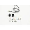 Pair of 9x9mm square spotlights 7.2-12v 1/14 scale with SMD led and articulated support - SCALE-PARTS SP-01-07-001