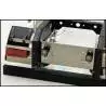 Paire de projecteurs carrés 9x9mm 7,2-12v 1/14 avec led CMS et support articulé - SCALE-PARTS SP-01-07-001