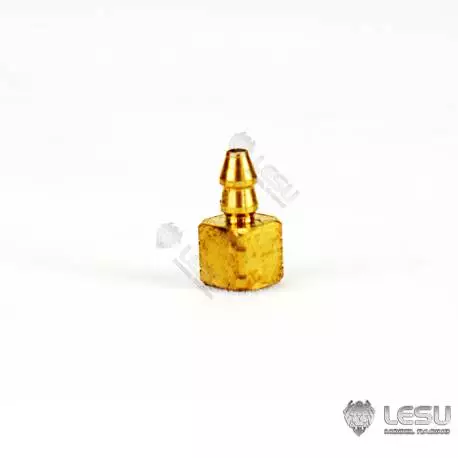 1 Raccord hydraulique droit à braser Ø3mm pour durite Ø2/Ø3mm - LESU Y-1539-A2