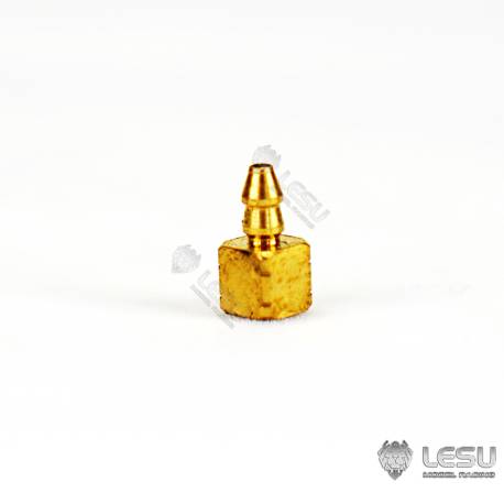 1 Straight Ø3mm hydraulic fitting for soldering, for Ø2/Ø3mm hose - LESU Y-1539-A2