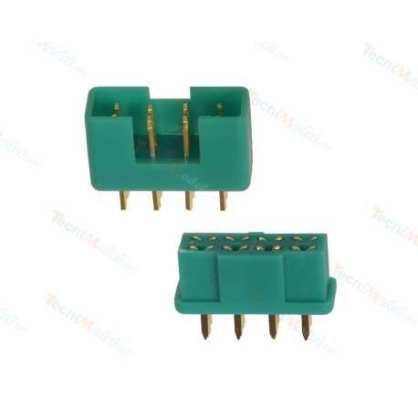 One pair of 8-pole connector to solder (male/female)