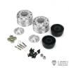 Paire de jantes alu avant larges pour camion américain RC 1/14 (pour roulements) - LESU W-2055-A