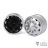 Paire de jantes alu avant larges pour camion américain RC 1/14 (pour roulements) - LESU W-2055-A