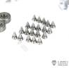 Paire de jantes alu avant larges pour camion américain RC 1/14 (pour roulements) - LESU W-2055-A