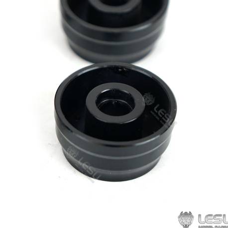 Paire de jantes alu avant larges pour camion américain RC 1/14 (pour roulements) - LESU W-2055-A