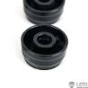 Paire de jantes alu avant larges pour camion américain RC 1/14 (pour roulements) - LESU W-2055-A
