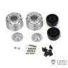 Paire de jantes alu avant larges pour camion américain RC 1/14 (pour hexagones) - LESU W-2055-B