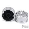 Pair of wide front aluminum wheels for RC 1/14 American truck (for hexagons) - LESU W-2055-B