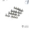 Paire de jantes alu avant larges pour camion américain RC 1/14 (pour hexagones) - LESU W-2055-B