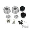 Paire de jantes alu avant larges pour camion américain RC 1/14 (pour roulements) - LESU W-2059-A