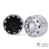 Paire de jantes alu avant larges pour camion américain RC 1/14 (pour roulements) - LESU W-2059-A