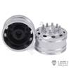 Paire de jantes alu avant larges pour camion américain RC 1/14 (pour roulements) - LESU W-2059-A