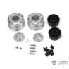 Paire de jantes alu avant larges pour camion américain RC 1/14 (pour hexagones) - LESU W-2059-B