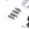 Paire de jantes alu avant larges pour camion américain RC 1/14 (pour hexagones) - LESU W-2059-B