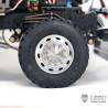 Pair of large front aluminum wheels for RC 1/14 American truck by LESU (for bearings)