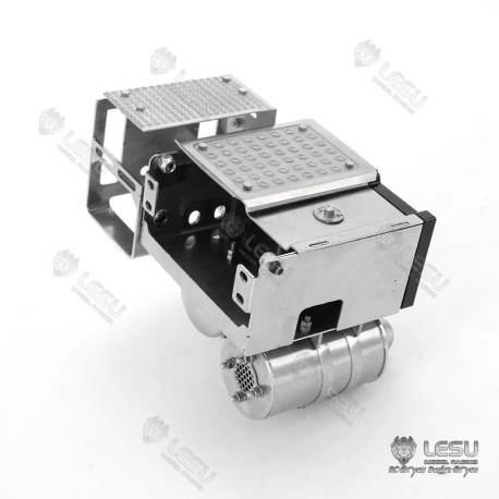 Caisson à batterie, échappement et réservoirs d'air pour Volvo FH16 1/14 - LESU G-6227-A